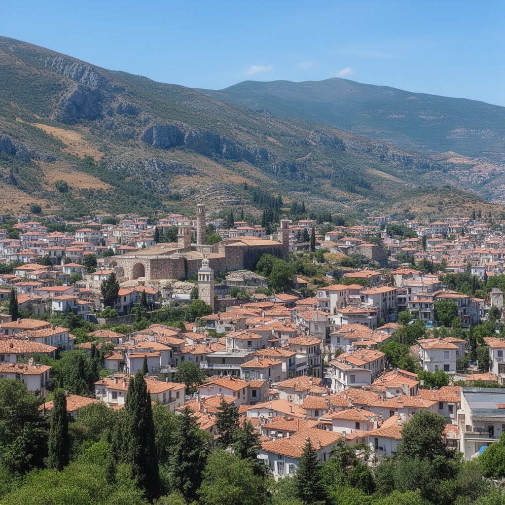 AI-generated illustration of Trikala