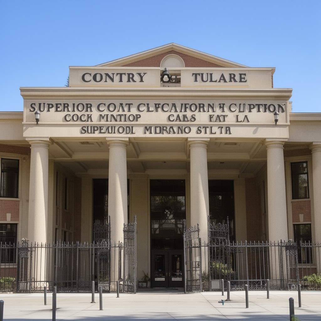 AI-generated illustration of Superior Court of California, County of Tulare