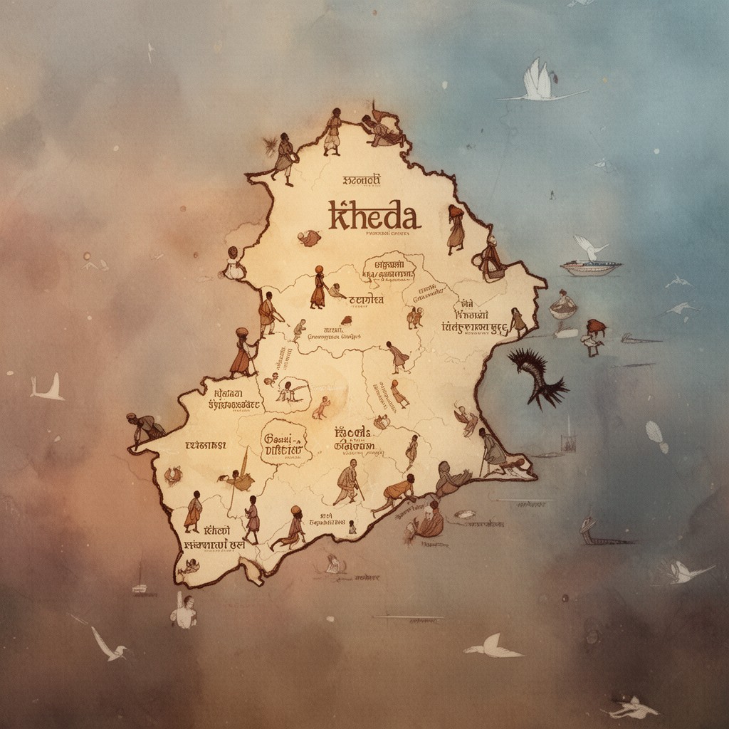 AI-generated illustration of Kheda district