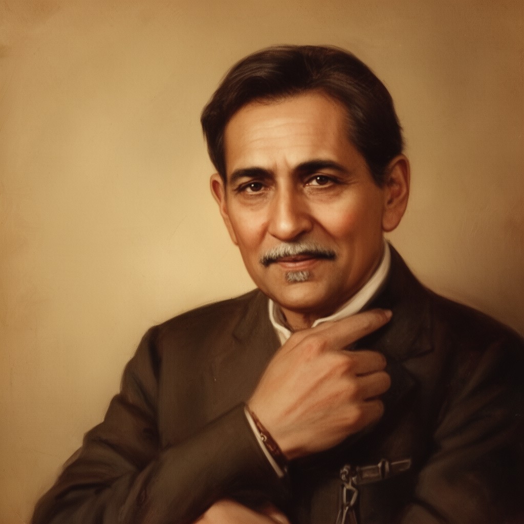 AI-generated illustration of Indulal Yagnik