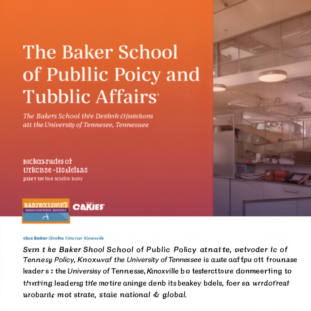 AI-generated illustration of Baker School of Public Policy and Public Affairs