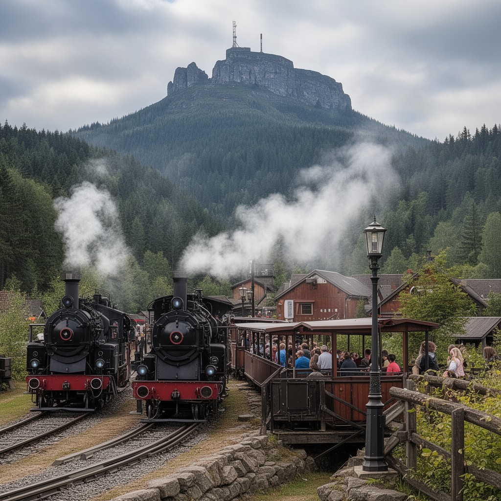 AI-generated illustration of Harz Narrow Gauge Railways