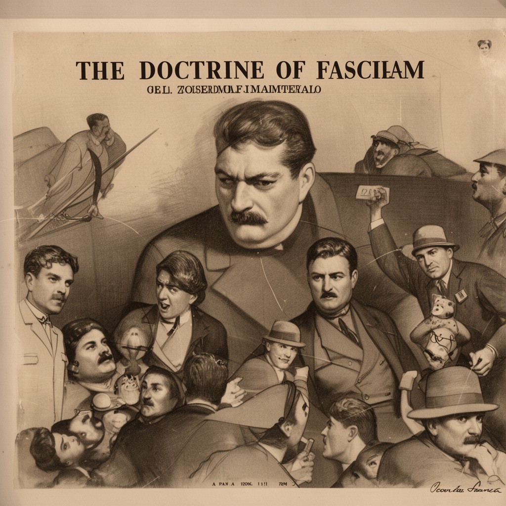 AI-generated illustration of The Doctrine of Fascism