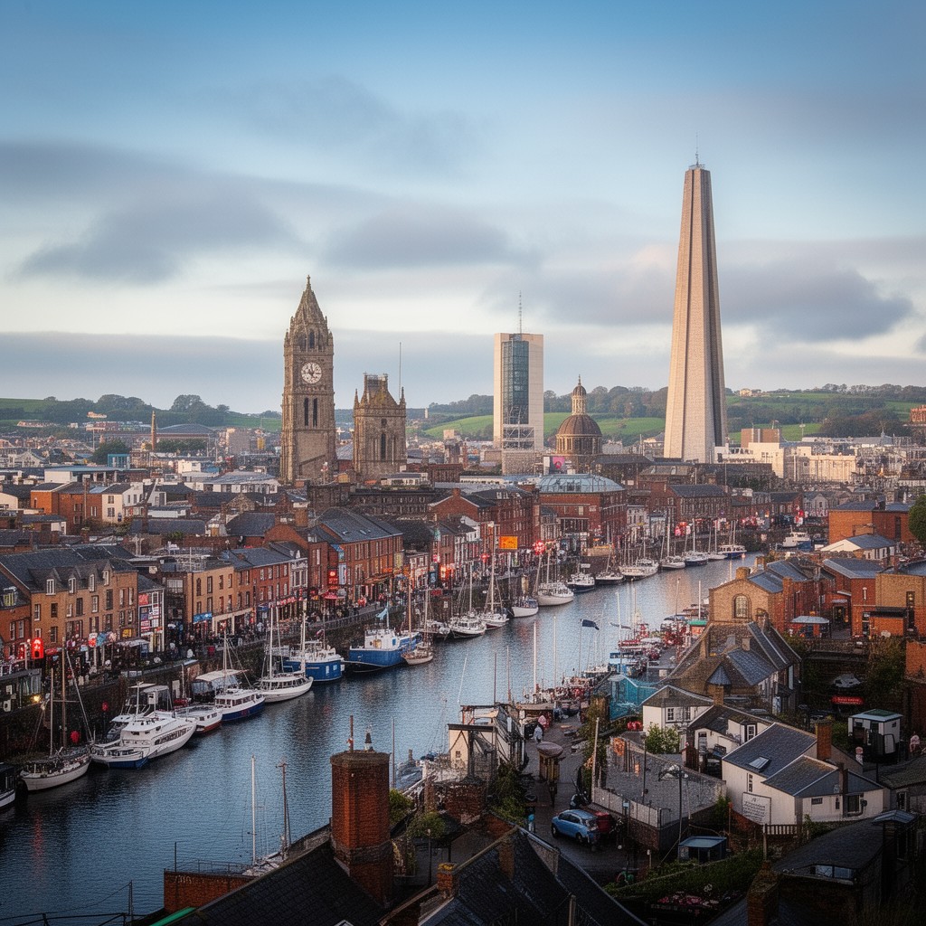 AI-generated illustration of Cork city