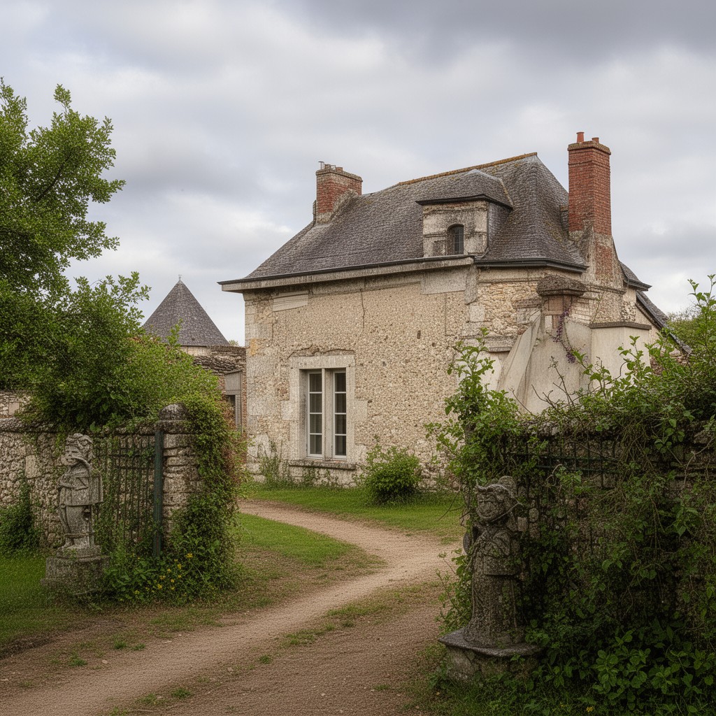 AI-generated illustration of Tocqueville, Manche, France