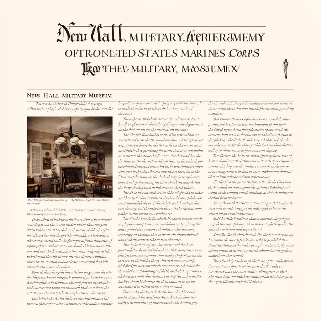 AI-generated illustration of New Hall Military Museum