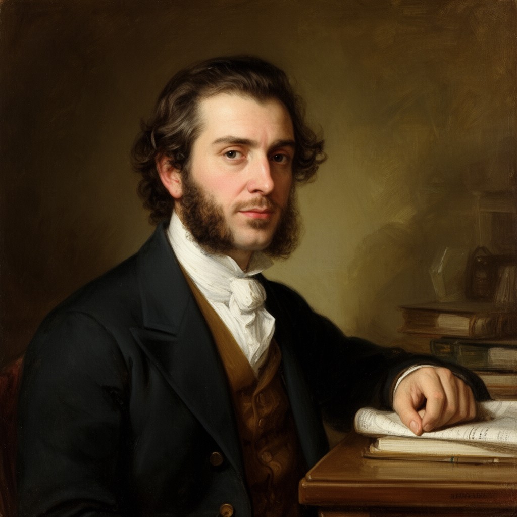 AI-generated illustration of Johann Friedrich Herbart