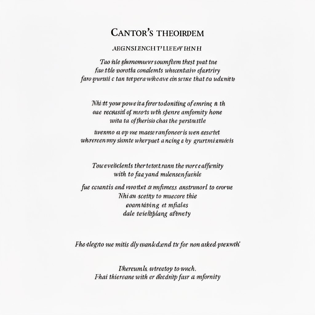 AI-generated illustration of Cantor’s theorem