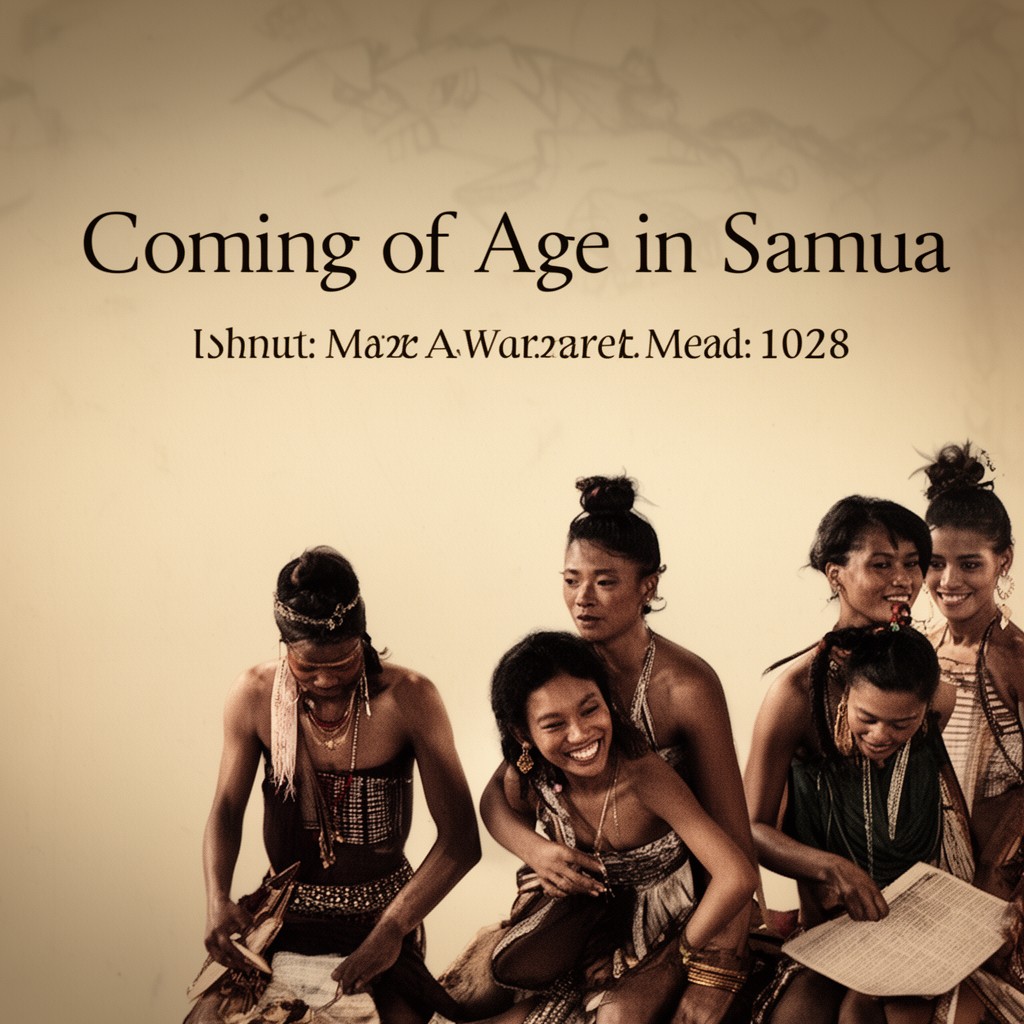 AI-generated illustration of Coming of Age in Samoa