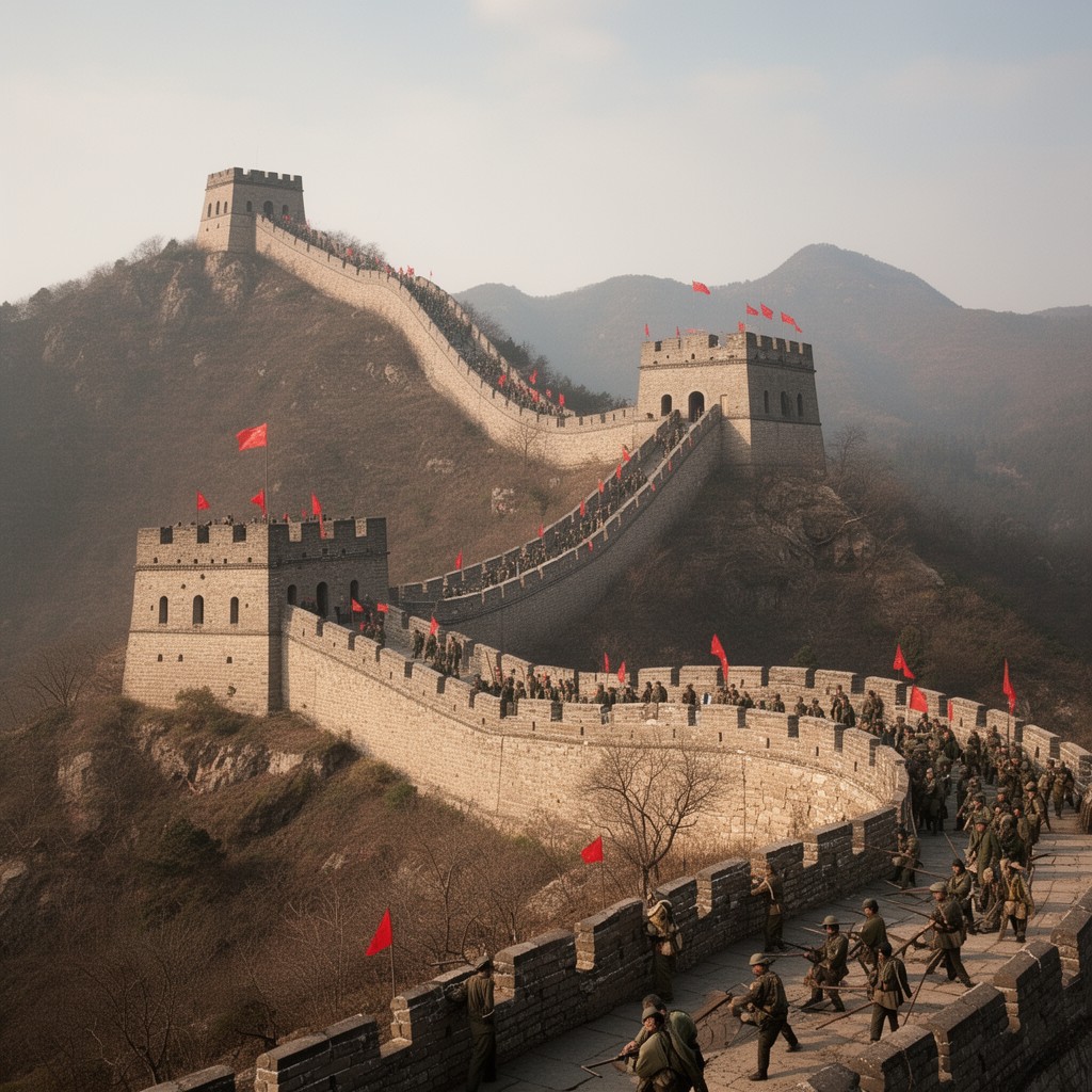 AI-generated illustration of Defense of the Great Wall