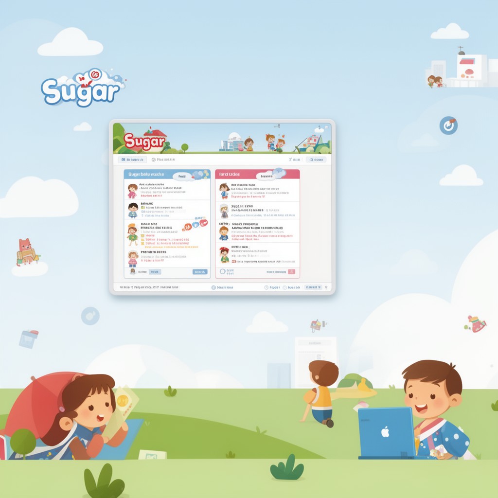 AI-generated illustration of Sugar learning platform