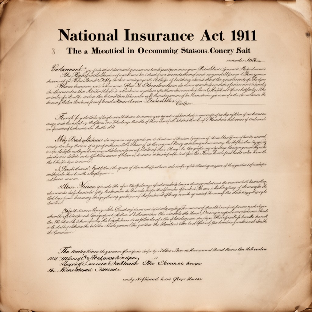 AI-generated illustration of National Insurance Act 1911