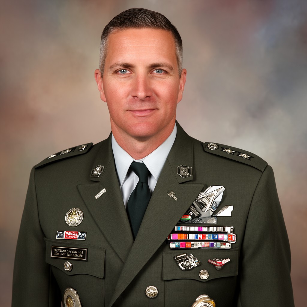 AI-generated illustration of Lieutenant General in the United States Army