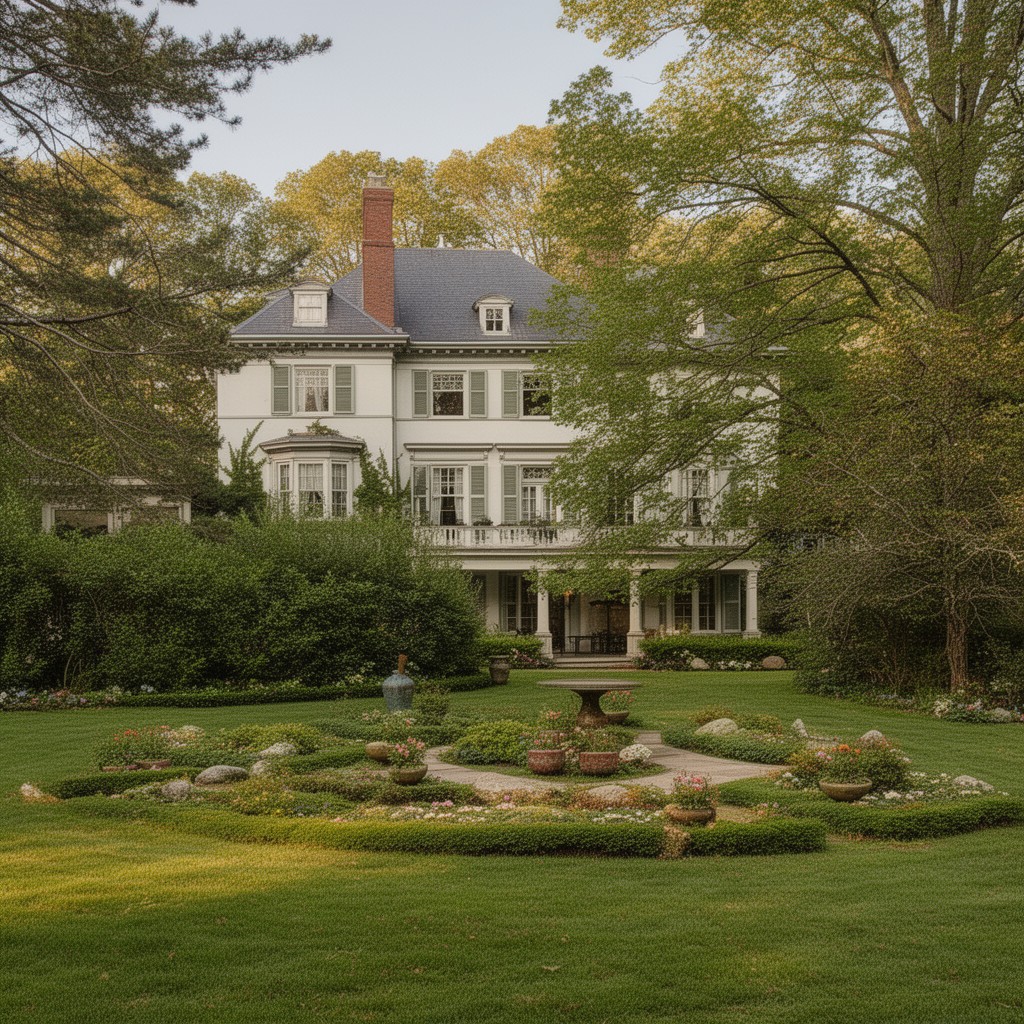 AI-generated illustration of The Mount, Edith Wharton’s Home