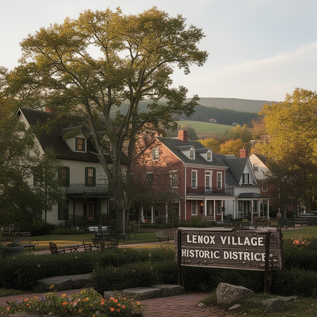 AI-generated illustration of Lenox Village Historic District