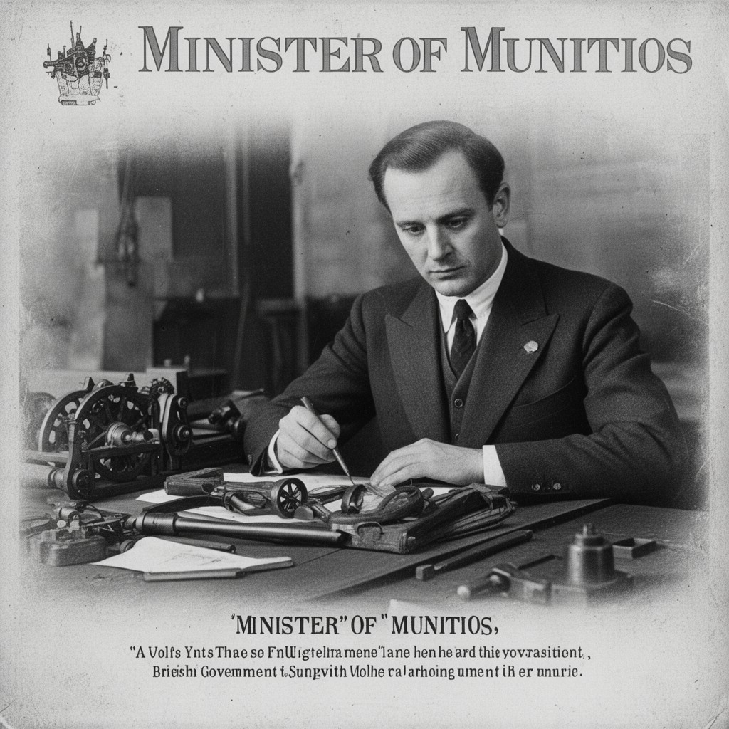 AI-generated illustration of Minister of Munitions