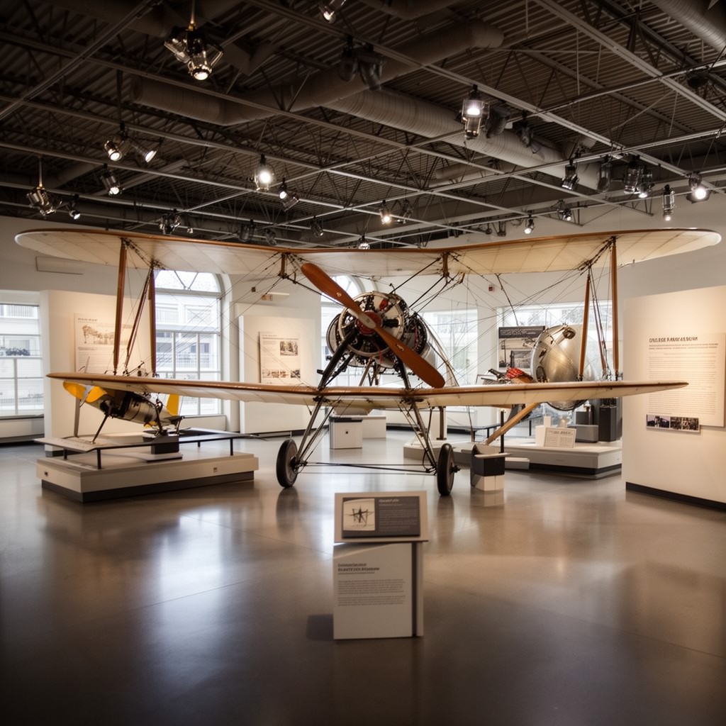 AI-generated illustration of College Park Aviation Museum