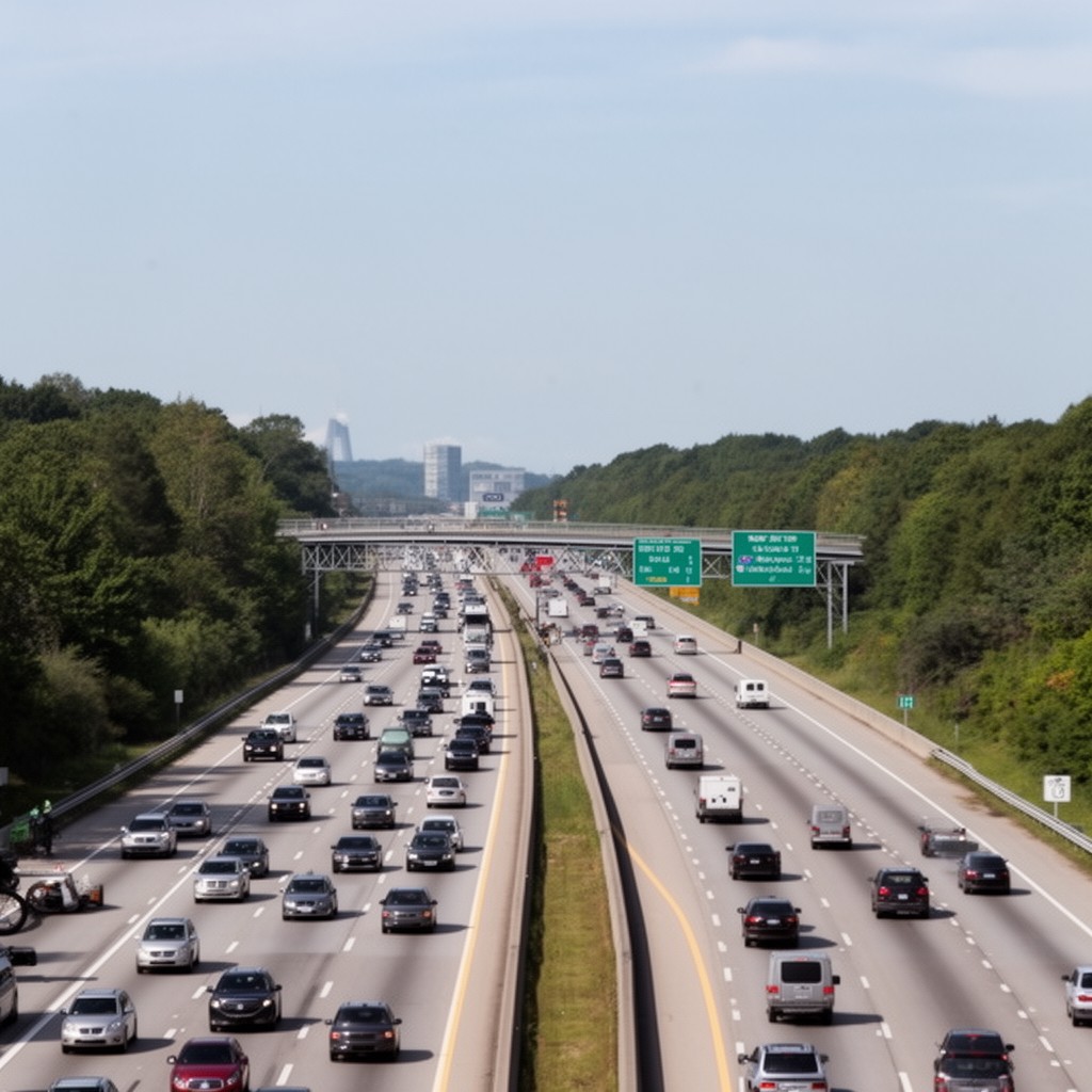 AI-generated illustration of New Jersey Turnpike