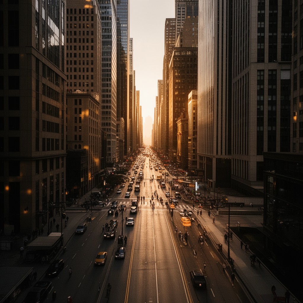 AI-generated illustration of Monroe Street