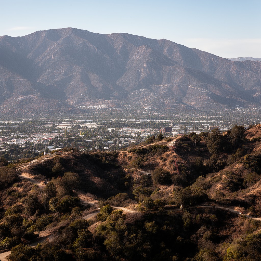 AI-generated illustration of Verdugo Mountains