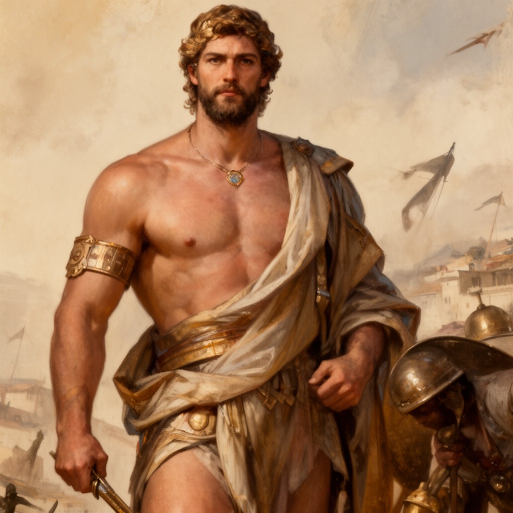AI-generated illustration of Miltiades the Younger