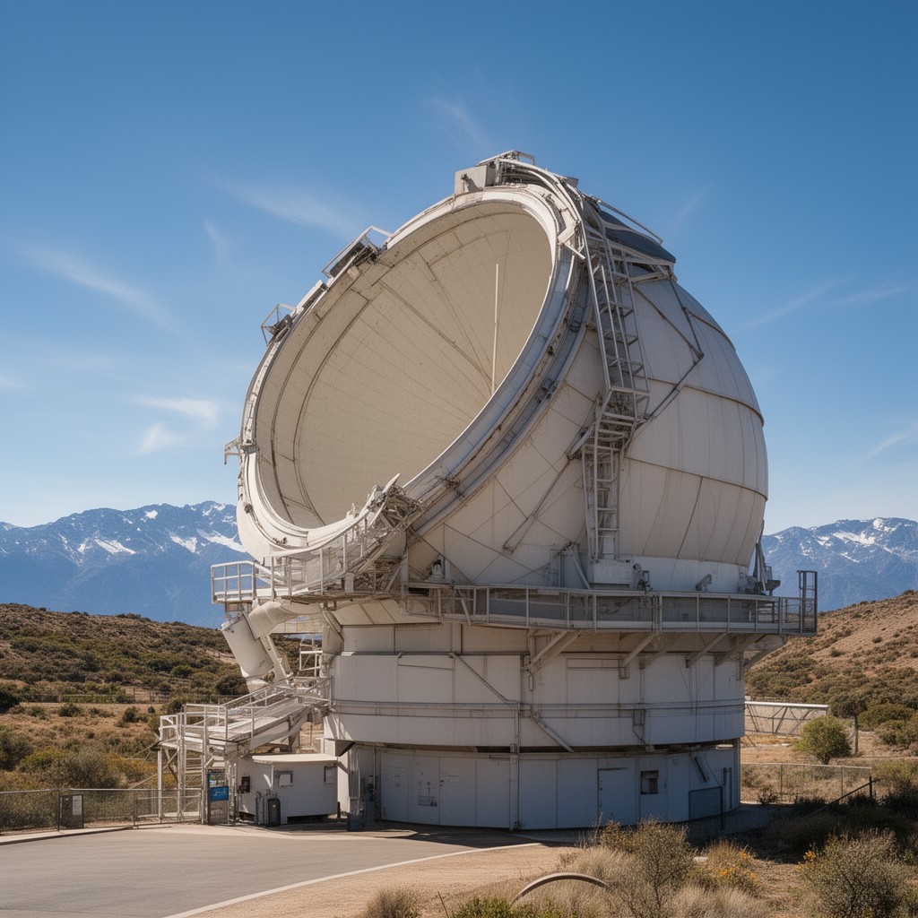 AI-generated illustration of Víctor M. Blanco 4-meter Telescope