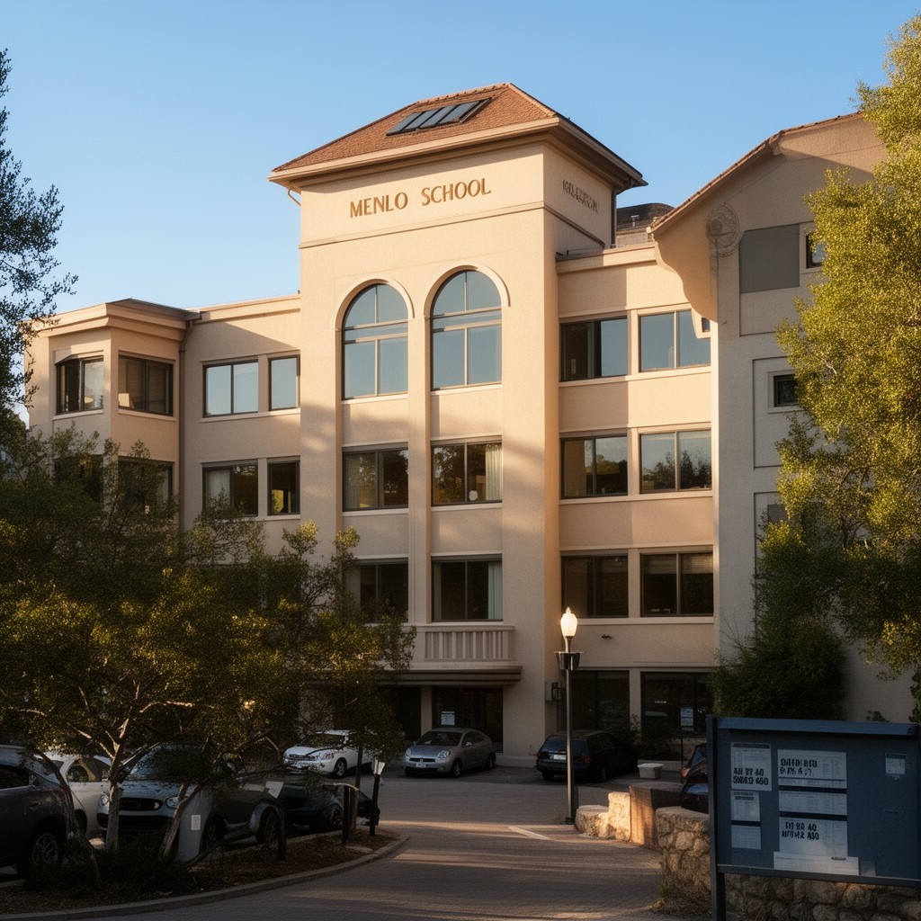 AI-generated illustration of Menlo School