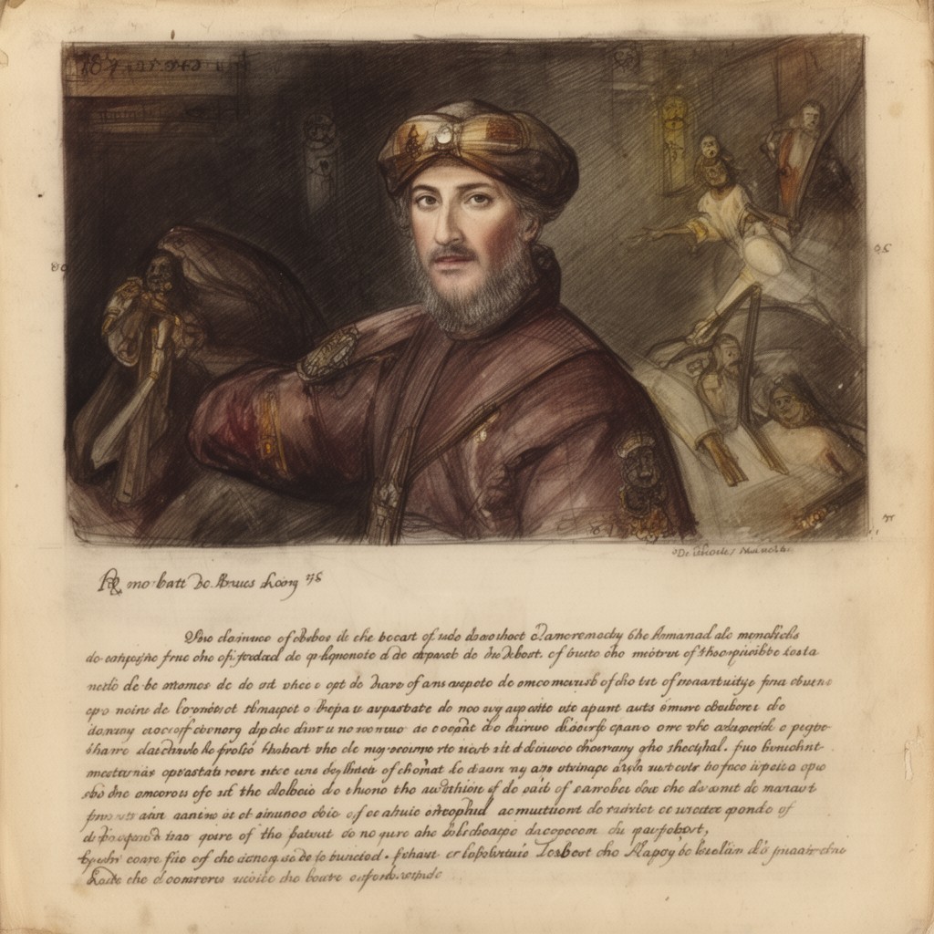 AI-generated illustration of Robert de Brus, 6th Lord of Annandale