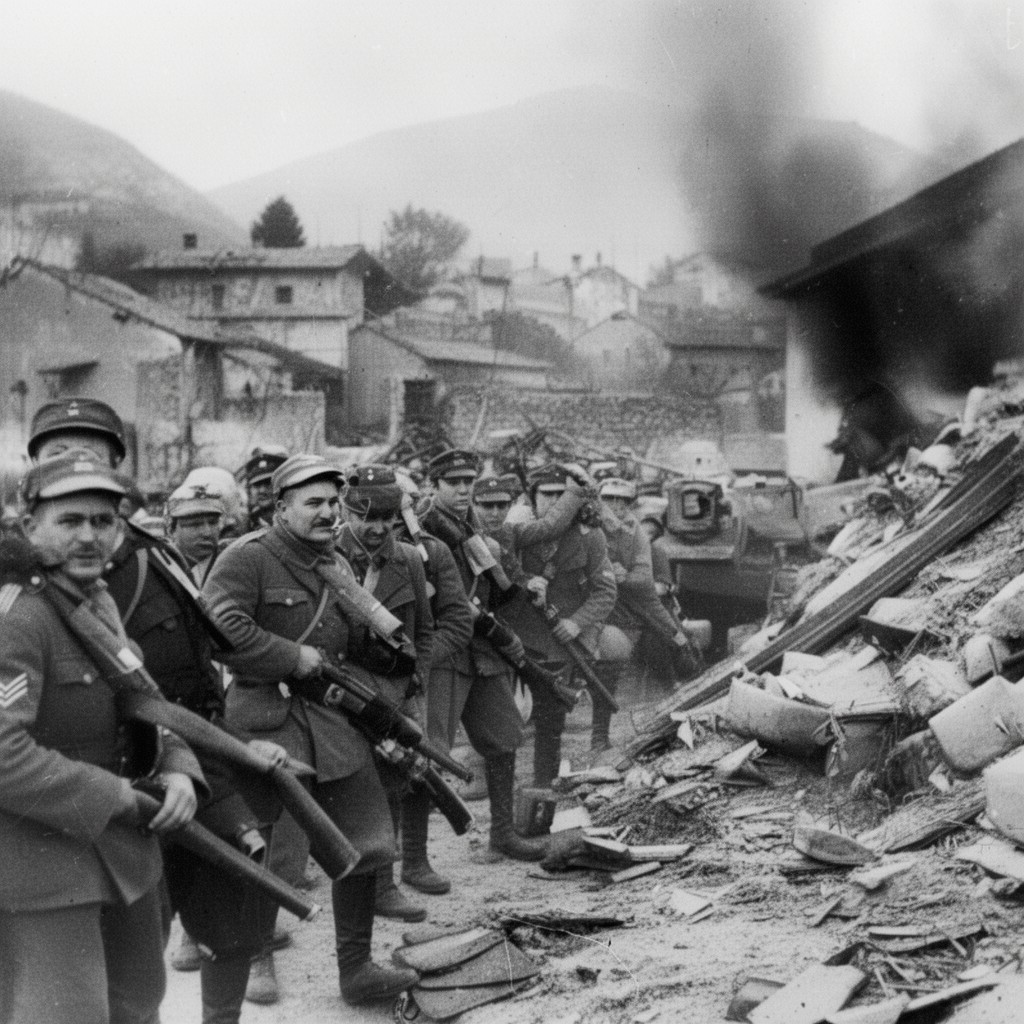 AI-generated illustration of Operation Achse