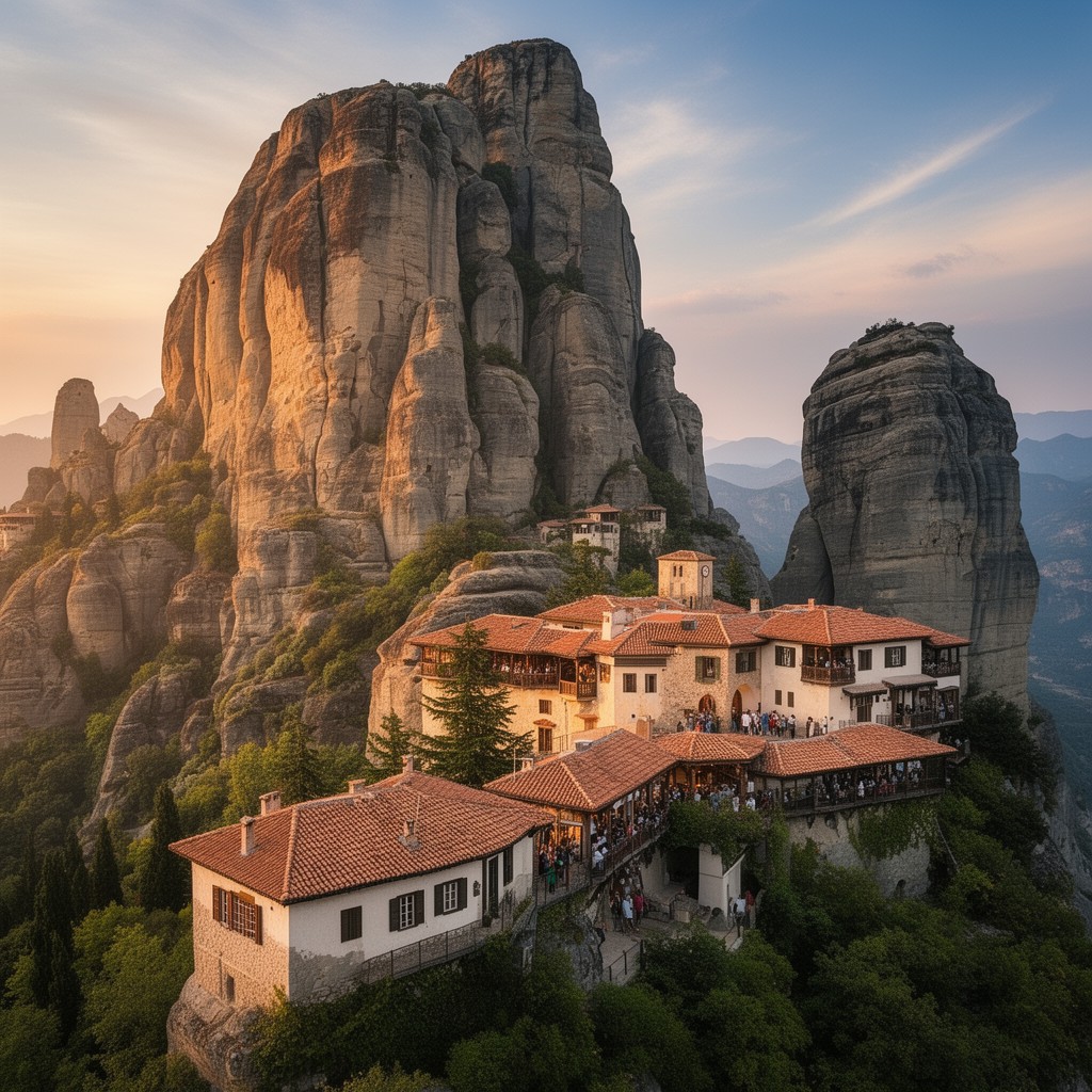 AI-generated illustration of Holy Metropolis of Stagoi and Meteora