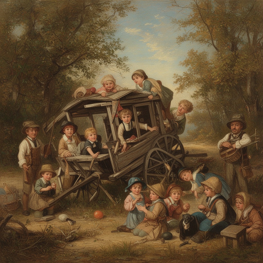 AI-generated illustration of The Old Stagecoach