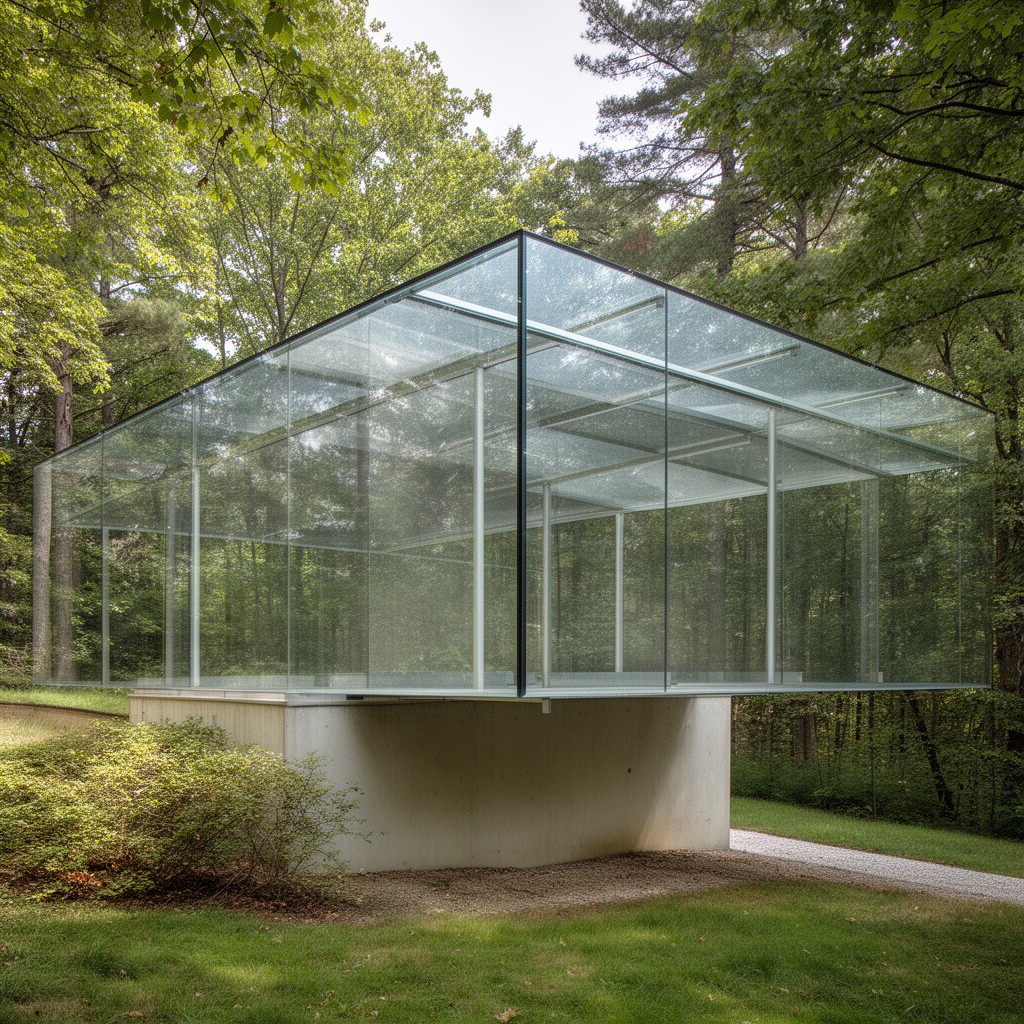AI-generated illustration of Glass House