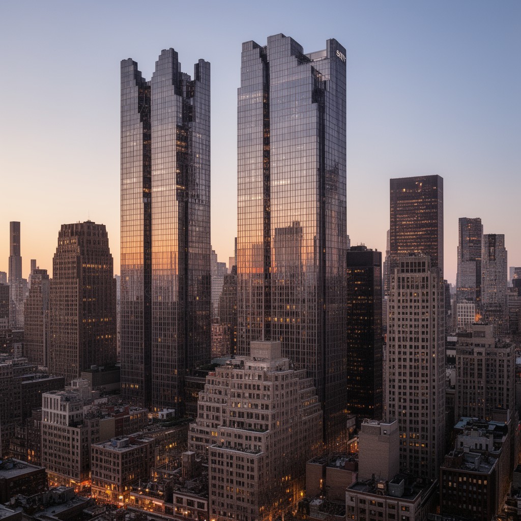 AI-generated illustration of Sony Tower