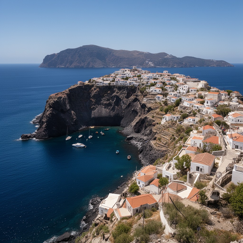 AI-generated illustration of Nisyros