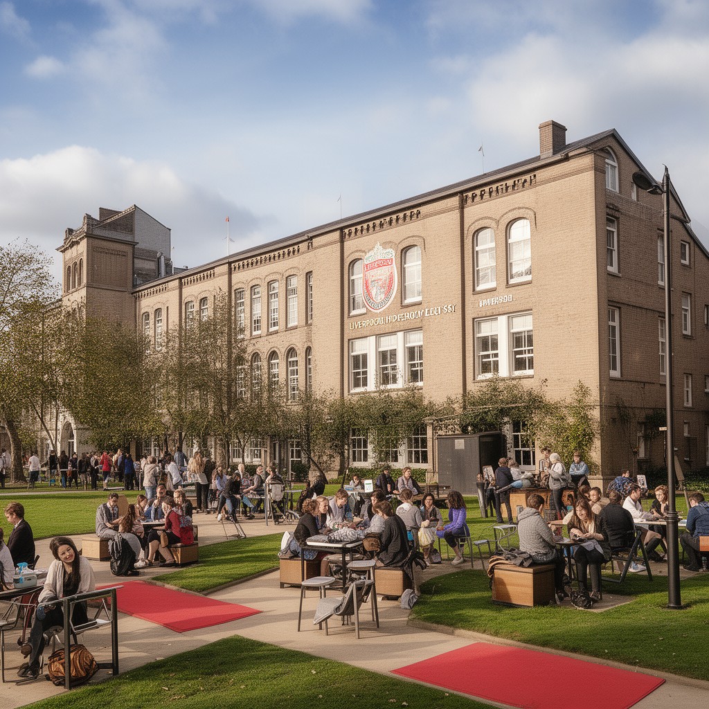 AI-generated illustration of Liverpool Hope University