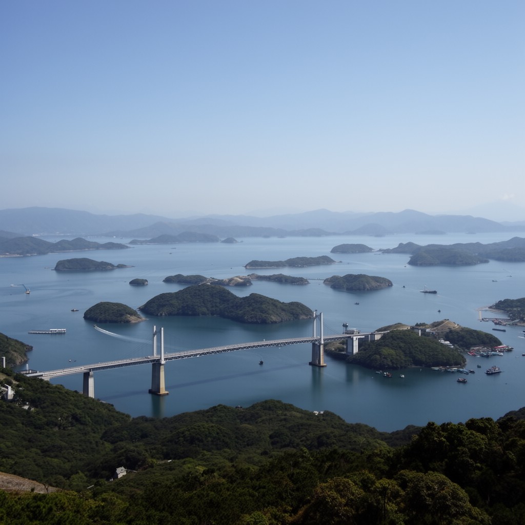 AI-generated illustration of Seto Inland Sea