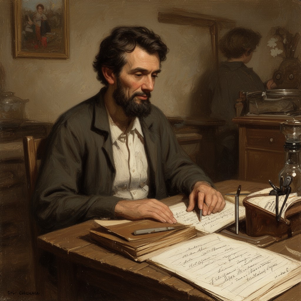 AI-generated illustration of The Boy Lincoln
