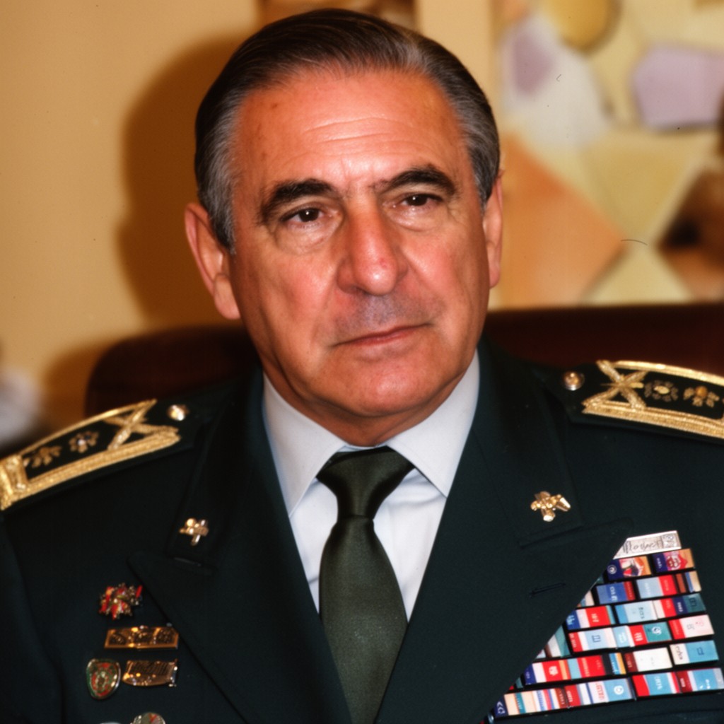 AI-generated illustration of Augusto Pinochet