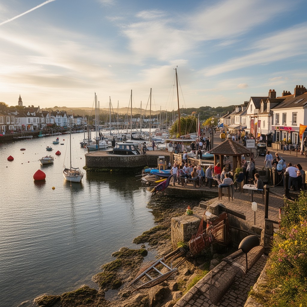 AI-generated illustration of Lymington