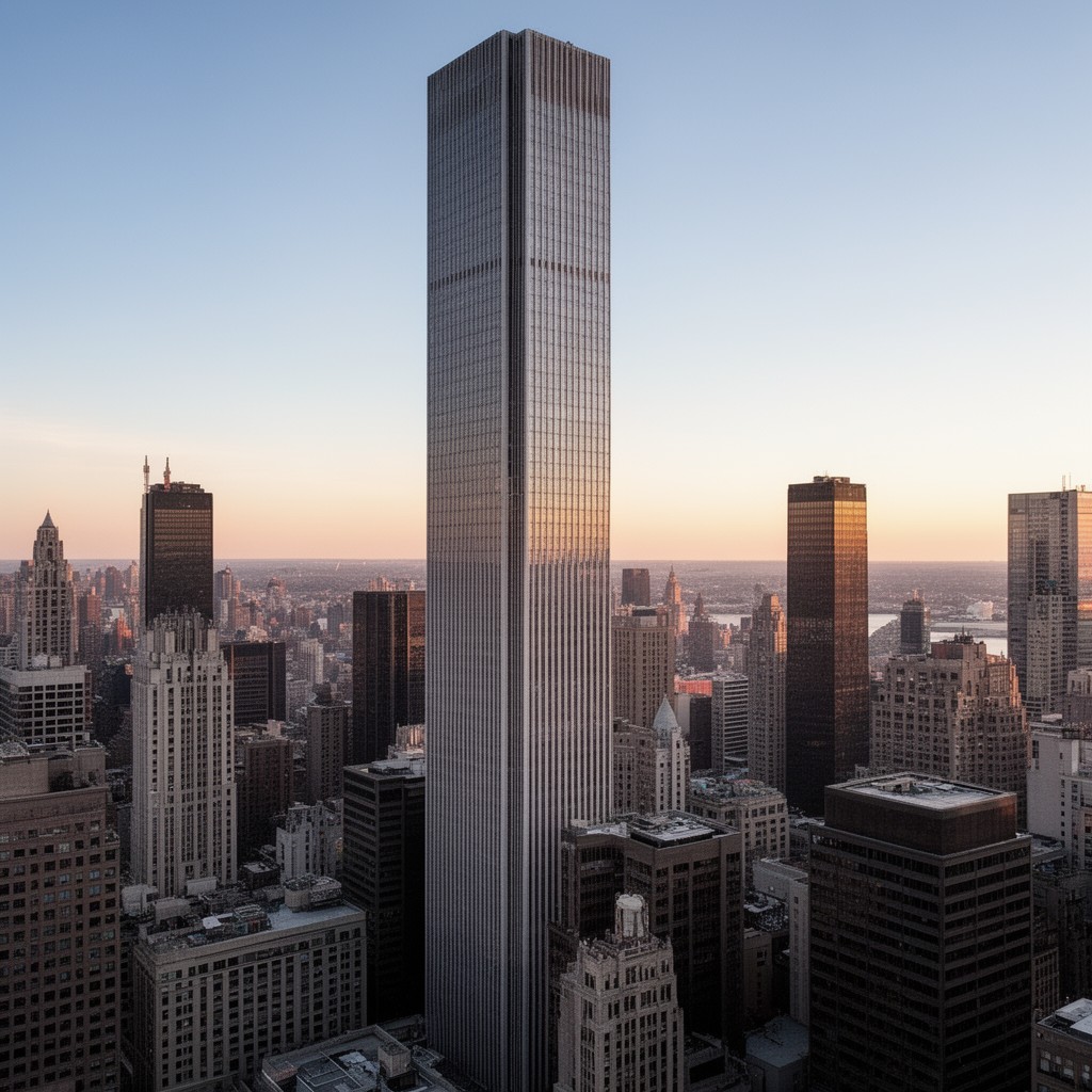 AI-generated illustration of Aon Center