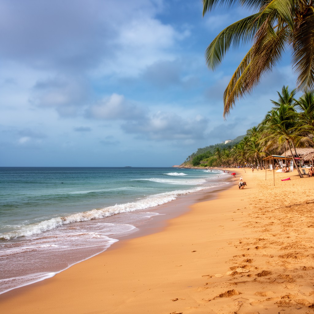 AI-generated illustration of Seven Mile Beach