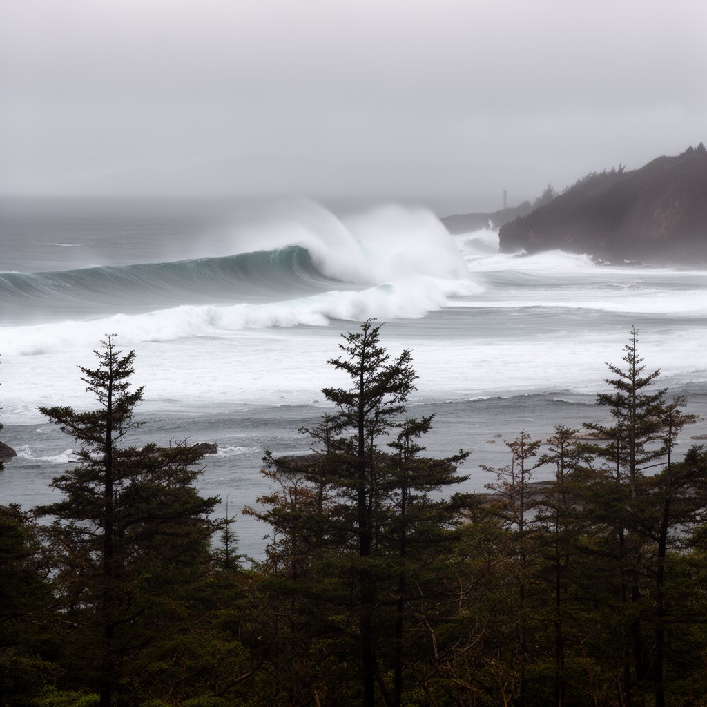 AI-generated illustration of Tofino