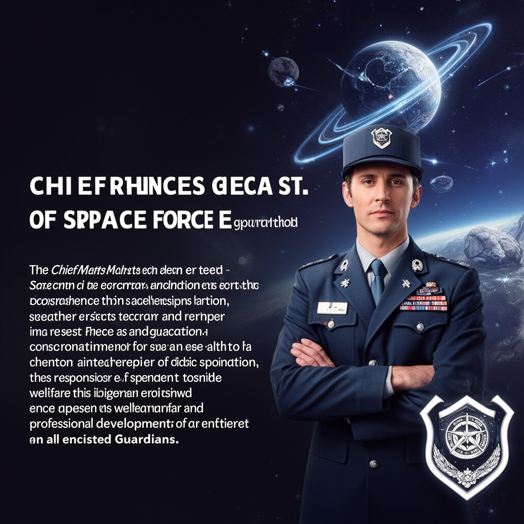 AI-generated illustration of Chief Master Sergeant of the Space Force