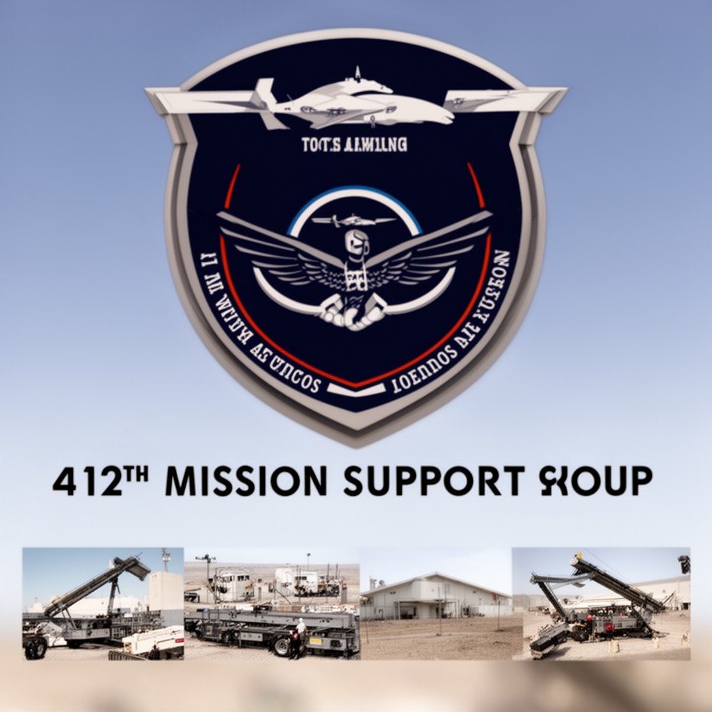 AI-generated illustration of 412th Mission Support Group