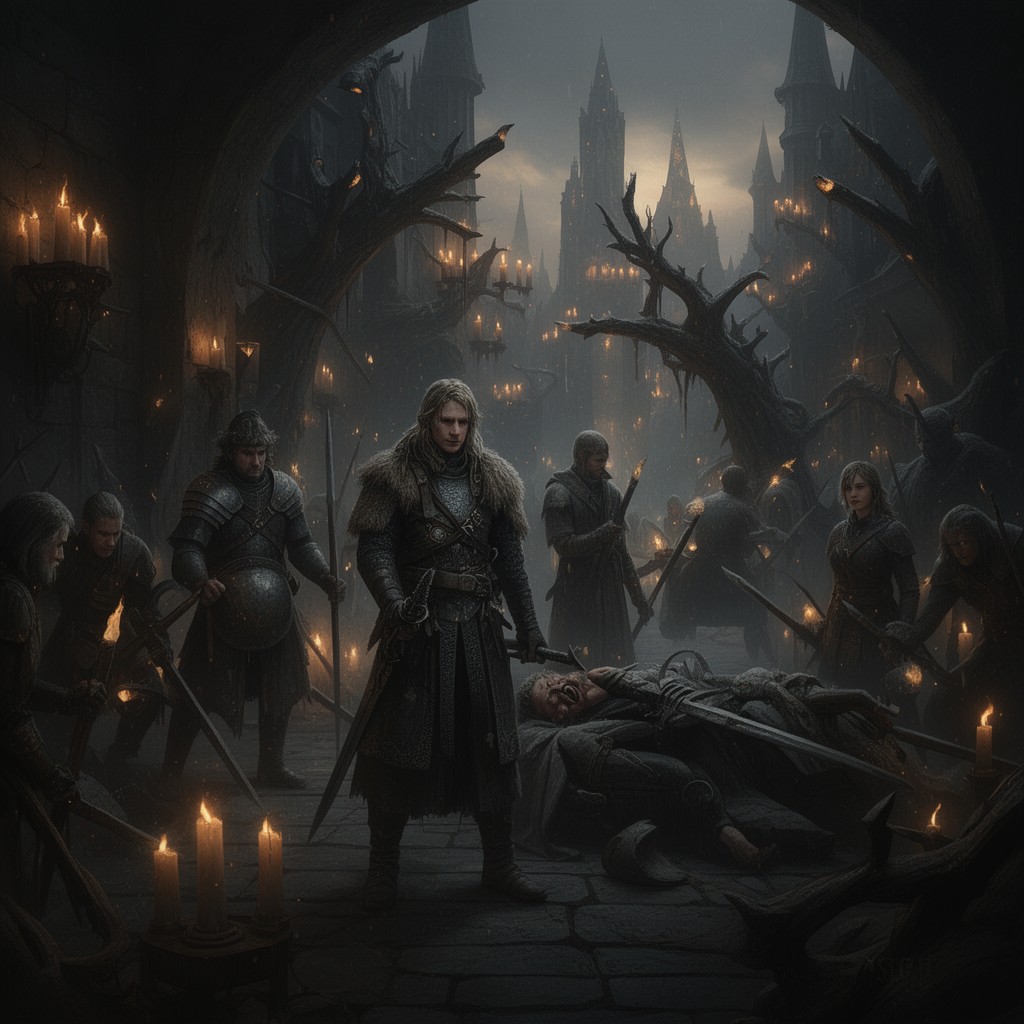 AI-generated illustration of Game of Thrones franchise