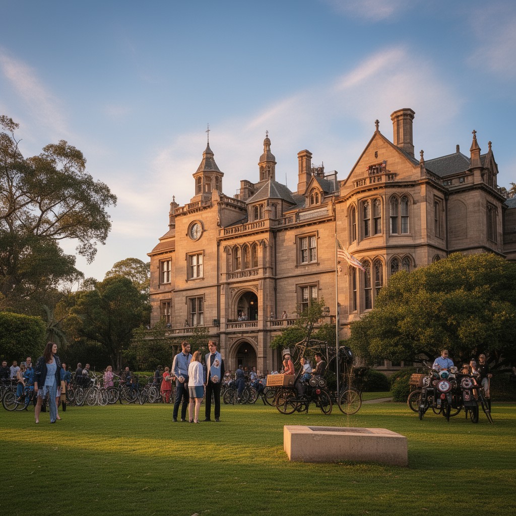 AI-generated illustration of Government House, Sydney