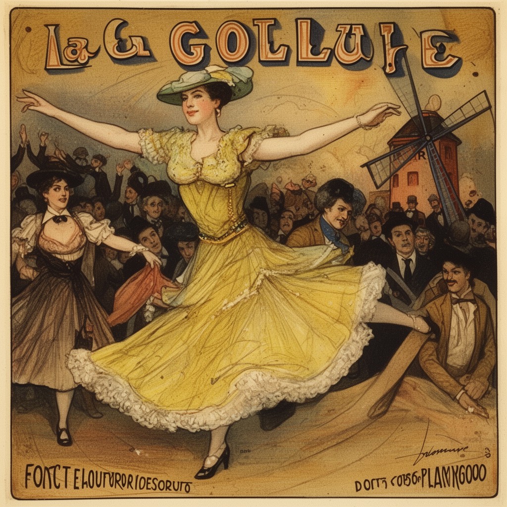 AI-generated illustration of La Goulue