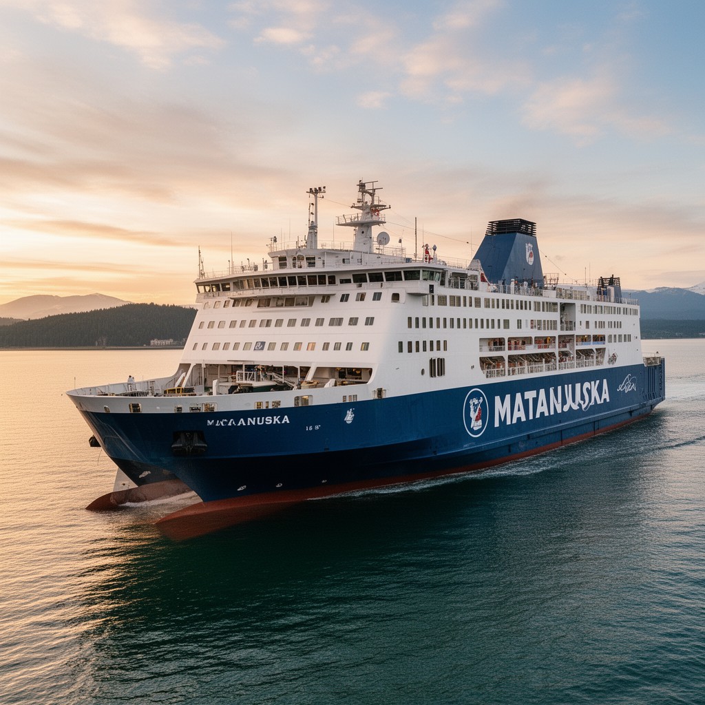 AI-generated illustration of M/V Matanuska