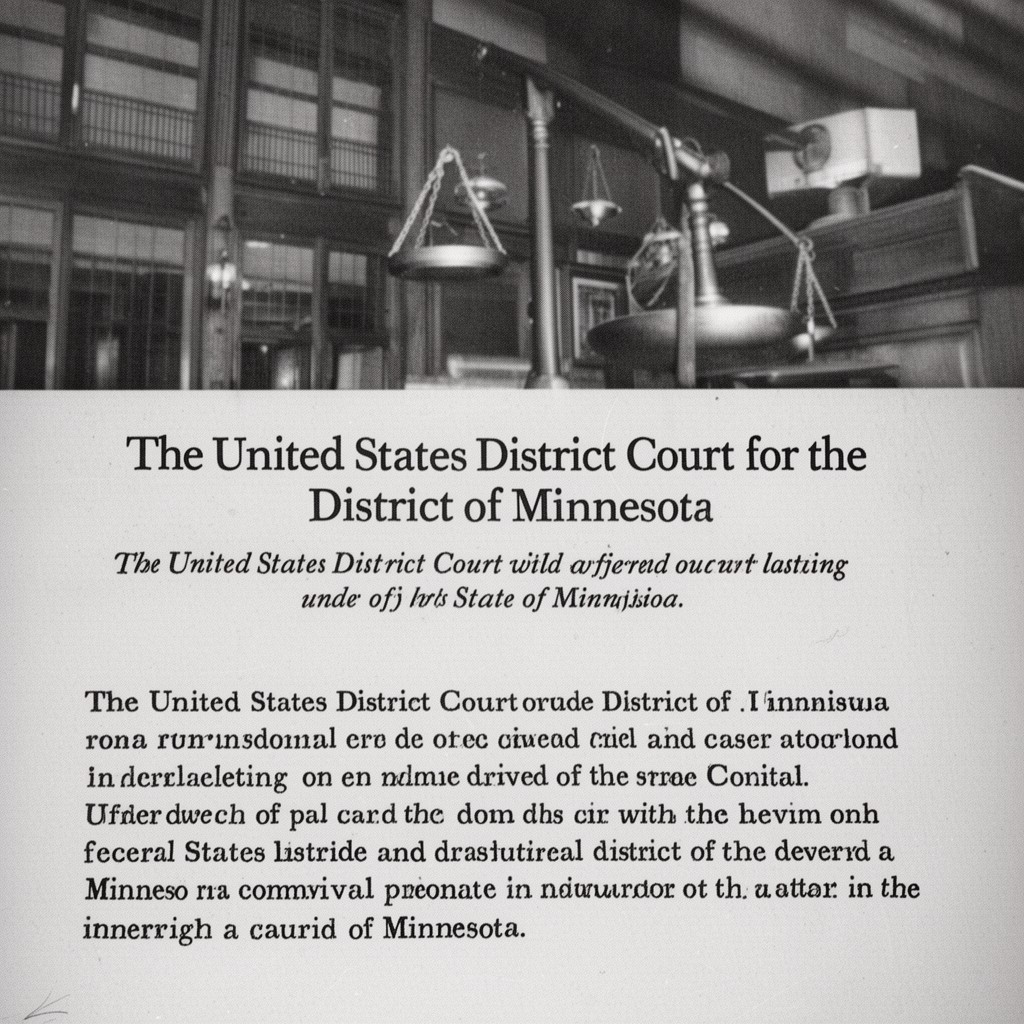 AI-generated illustration of United States District Court for the District of Minnesota