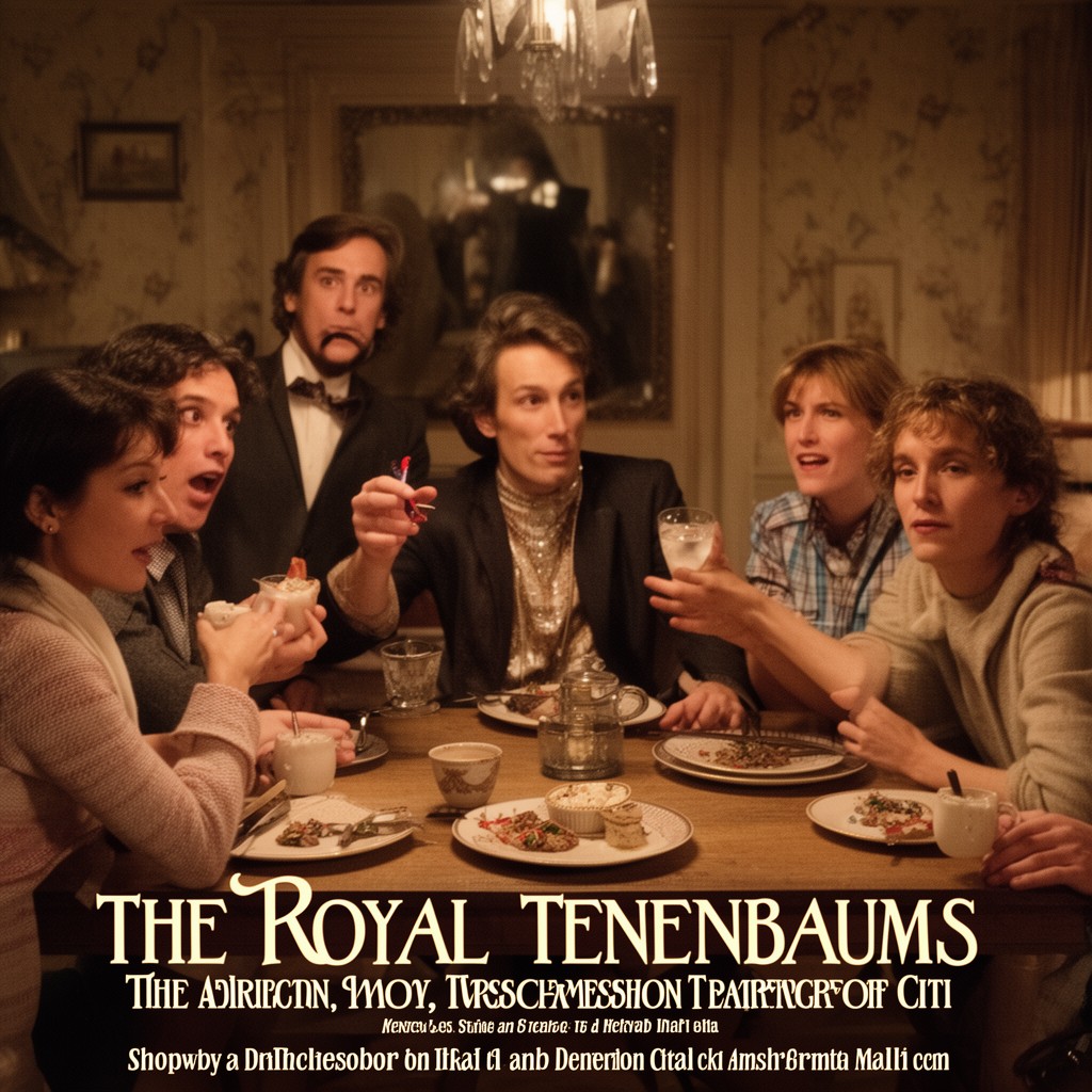 AI-generated illustration of The Royal Tenenbaums